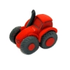 Figurka cukrowa traktor czerwony do dekoracji tortu ozdoby na tort urodziny